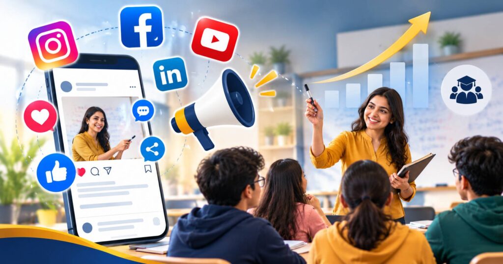 Digital Marketing for Coaching Classes: A Practical Plan to Get More Admissions 2 Social Media Marketing for Coaching Classes