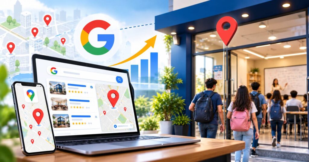 Digital Marketing for Coaching Classes: A Practical Plan to Get More Admissions 3 SEO and Google Maps for Coaching Institutes