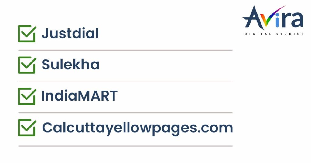 local citations on Kolkata directories