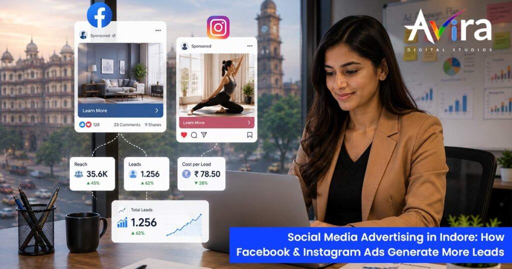 Social Media Advertising in Indore: How Facebook & Instagram Ads Generate More Leads 1 social media marketing company in Indore